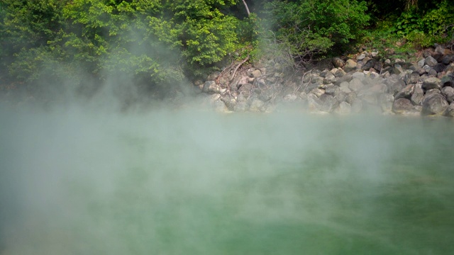 台湾台北市北投温泉之热水视频素材