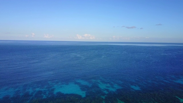 牙买加蒙特哥湾加勒比海的蓝色海水视频素材