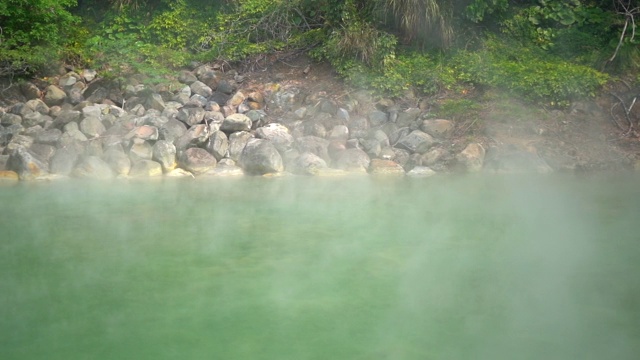 台湾台北市北投温泉之热水视频素材