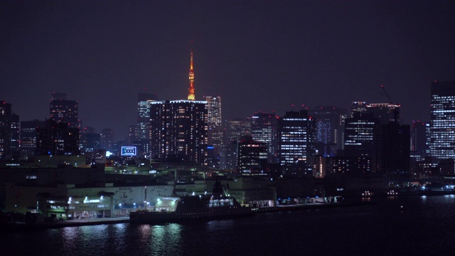 城市夜景全景视频素材