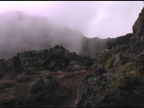 魔多的风景，新西兰的汤加里罗山脉视频素材