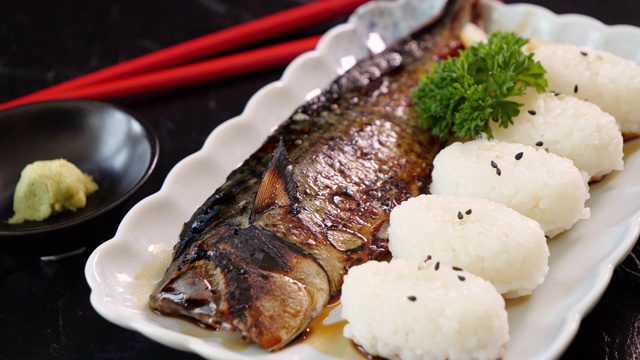 日本食物的特写视频素材