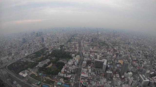 大阪市鸟瞰图视频素材