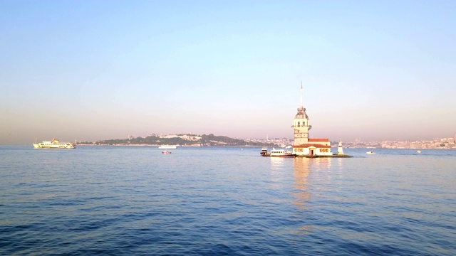 Maiden's Tower Istanbul股票视频视频素材