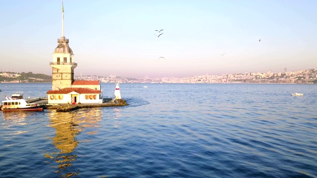 Maiden's Tower Istanbul股票视频视频素材