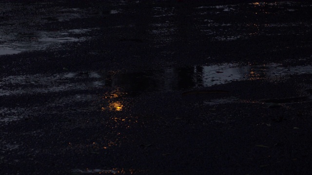 雨夜漫漫路上视频素材