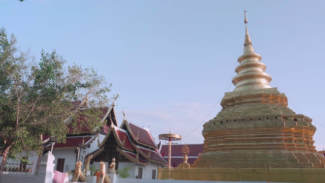 金塔Wat Phra That Sri Chom tong，清迈省，泰国视频素材