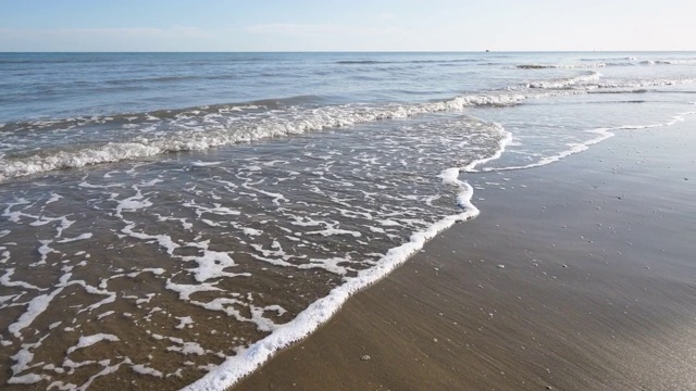 沿着海滩移动视频素材