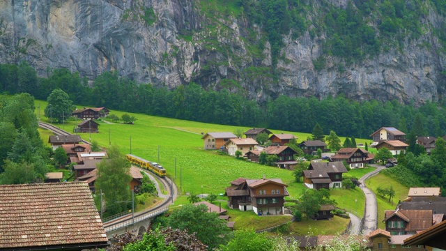 Lauterbrunnen, Bern / Switzerland报道视频素材