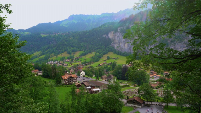 Lauterbrunnen, Bern / Switzerland报道视频素材