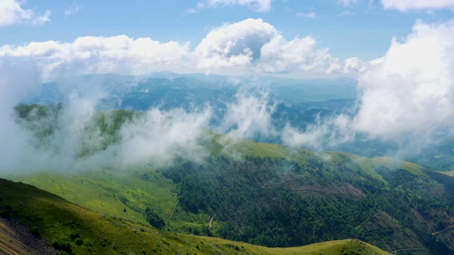 美丽的山景视频从空中-科帕尼克山股票视频3视频素材