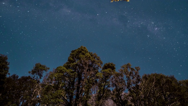 银河时间在夜空中流逝视频素材