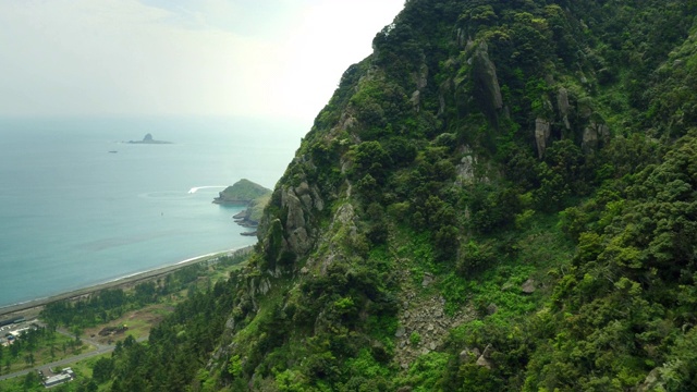 永美里海滩和三班山/西浦，济州岛，韩国视频素材