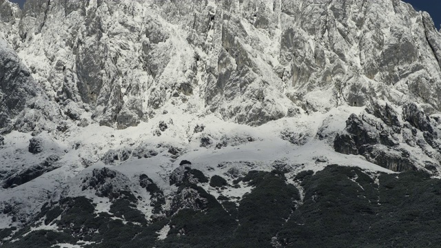 阿尔卑斯山景观与Hochkönig，徒步区，阿尔卑斯山，Mühlbach，萨尔茨堡地，奥地利，欧洲视频素材