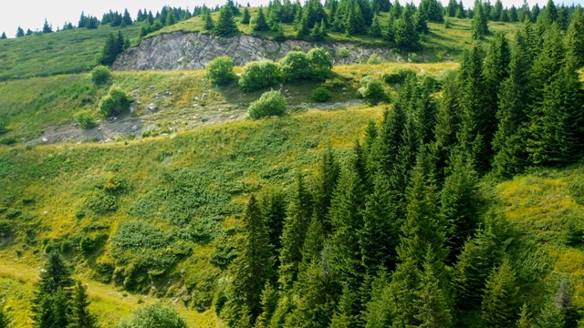 从空中拍摄美丽的山景——科帕尼克山视频素材