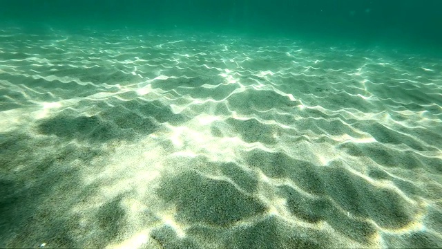 水下透明的蓝色海水景象视频素材