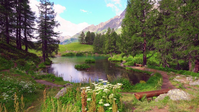 Lago Blu, Aosta Valley /意大利视频素材