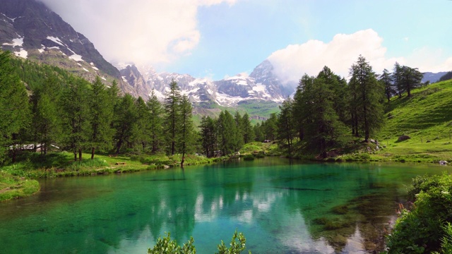 Lago Blu, Aosta Valley /意大利视频素材