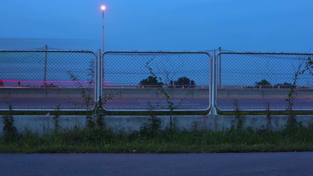 时间流逝夜景长曝光交通移动视频素材