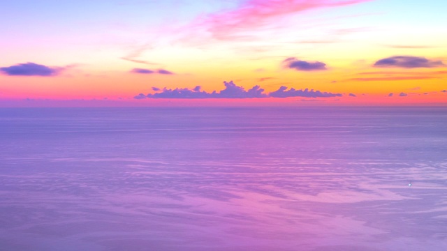 海上日落的时间流逝视频素材