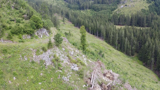 阿尔卑斯山空中景观视频素材