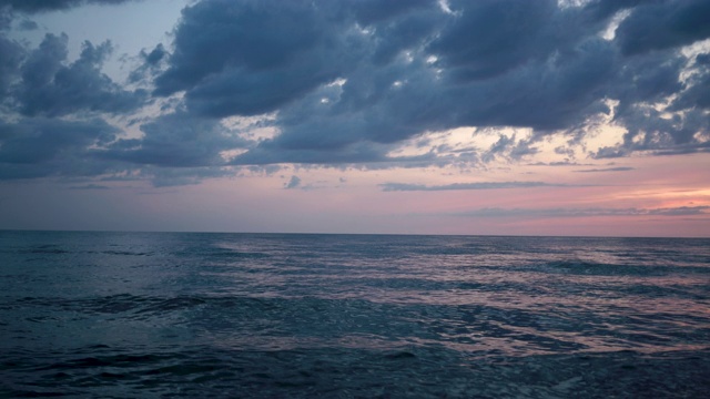 波罗的海海岸的日落视频素材