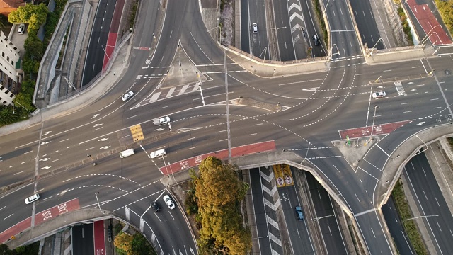 北悉尼公路交叉路口视频素材