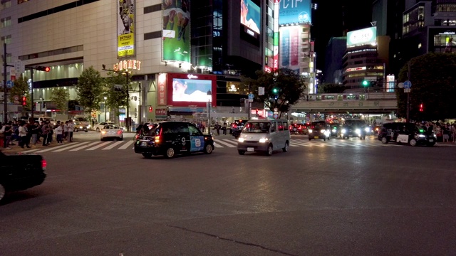 日本东京涩谷十字路口视频素材