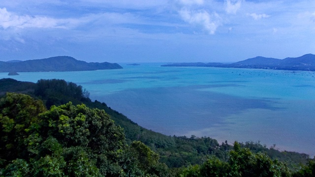 热带海洋的鸟瞰图视频素材