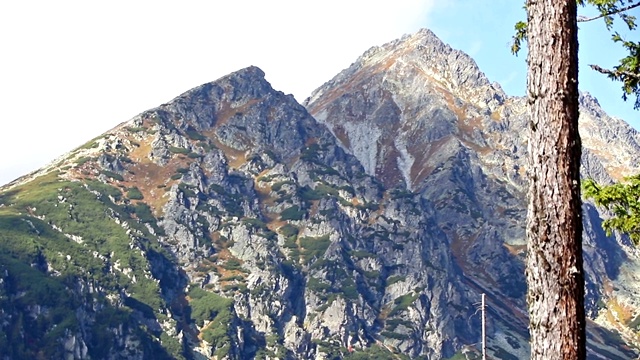 在高塔特拉斯山徒步旅行(Vysoke Tatry)，斯洛伐克视频素材