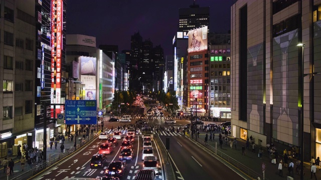 新宿的交通和行人视频素材