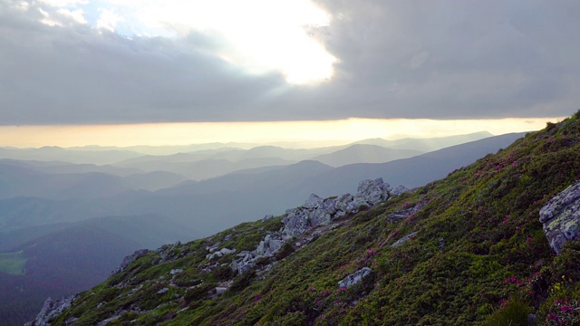 山地夏季景观视频素材