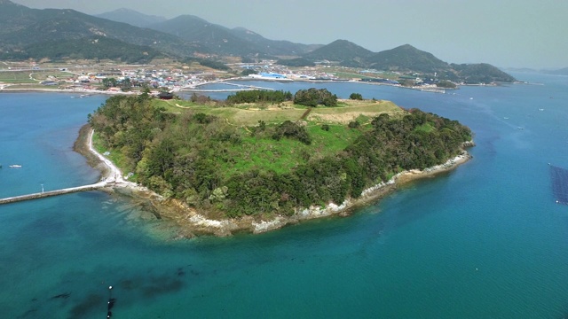 长道岛(清海镇，韩国历史广场308)风景/丽水，全罗南道，韩国视频素材