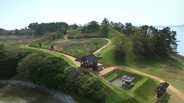 长道岛(清海镇，韩国历史广场308)风景/丽水，全罗南道，韩国视频素材