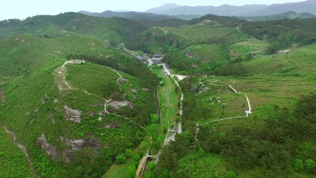 韩国，全罗南道，云道寺/华道郡视频素材