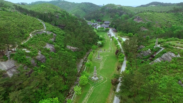 韩国，全罗南道，云道寺/华道郡视频素材