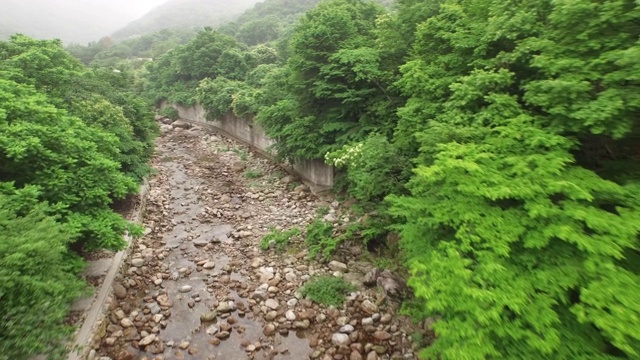 Jirisan Mountain Piagol valley风景/ Guryegun，全罗南道，韩国视频素材