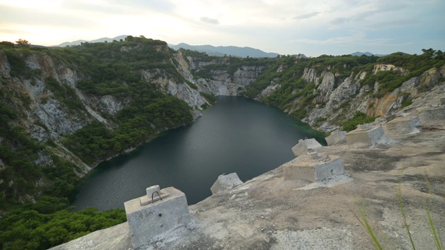 泰国大峡谷日落美景。泰国春武里大峡谷视频素材