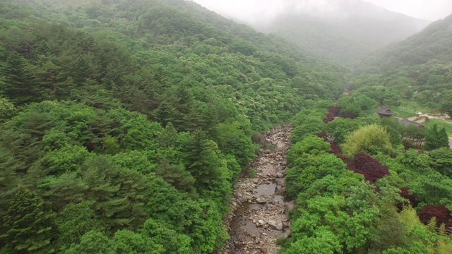 Jirisan Mountain Piagol Valley风景/ Guryegun，全罗南道，韩国视频素材