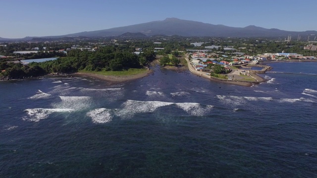 贡天浦风景/西浦，济州岛，韩国视频素材