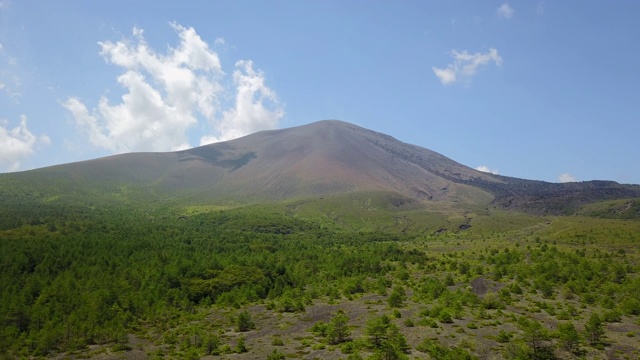 蓝天下的田野风景视频素材