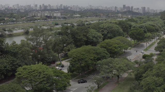 Drone - Marginal Pinheiros - Olympic Streak - USP - São Paulo - Brazil视频素材