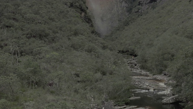 Tabuleiro瀑布，Serra do cipo, Minas Gerais，巴西视频下载