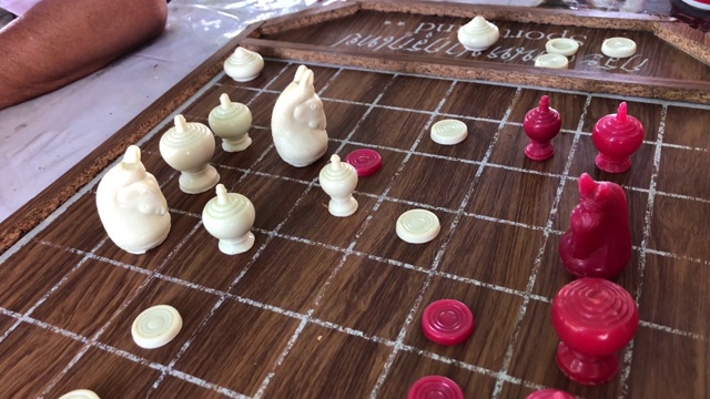 老年人下棋视频素材