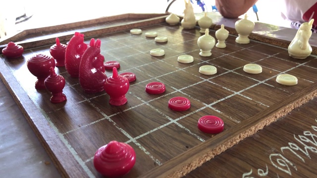 老年人下棋视频素材