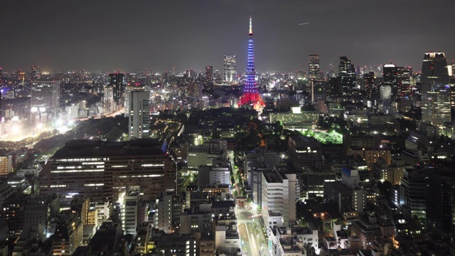 东京夜景的时间流逝视频素材