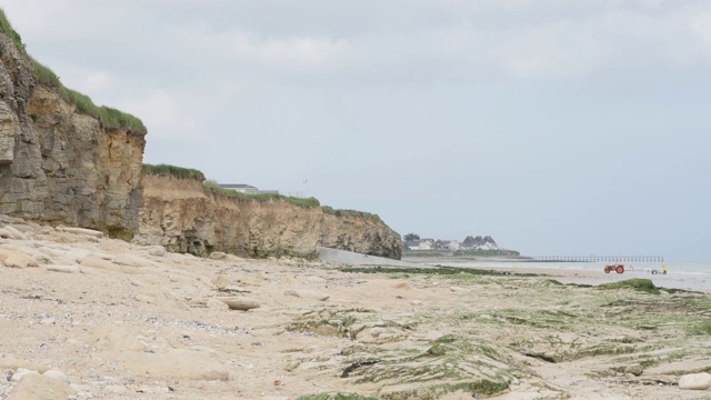 剑滩盟军登陆地区在二战法国北部诺曼底4K视频素材