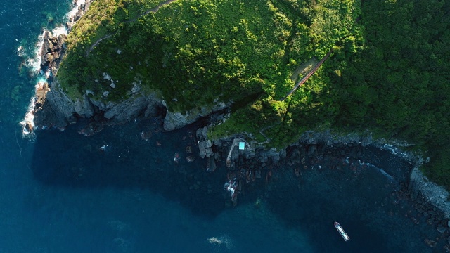 加吉奥多岛海岸风景/西南枪，全罗南道，韩国视频素材