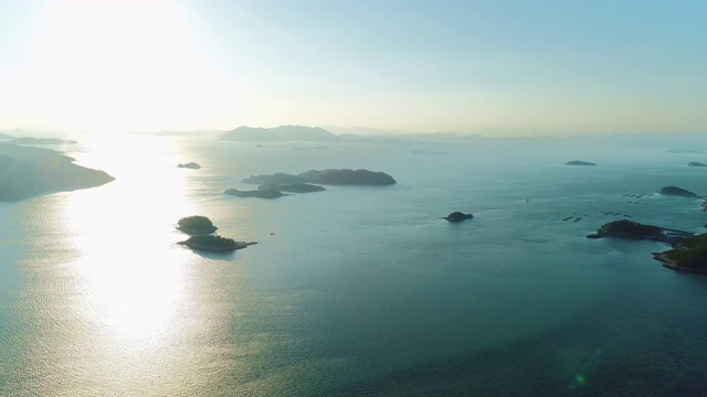 附近的Geumdangdo岛海景/ Wandogun，全罗南道，韩国视频素材