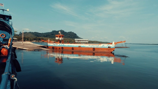 渡船旅程科兰塔华欣安达曼海泰国视频素材